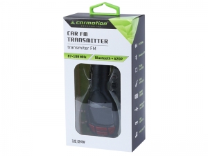 TRANSMITER FM LCD MP3   SLOT SD/MMC   BLUETOOTH + A2DP   USB 1A
